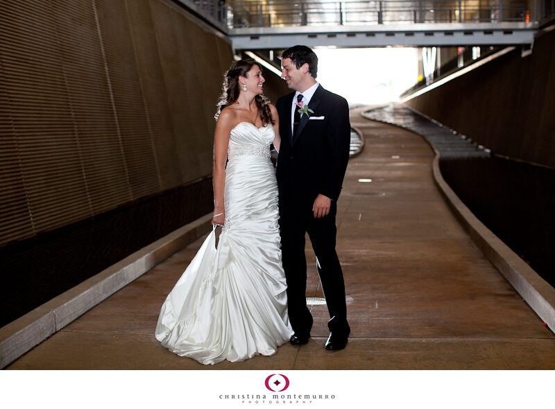 Katie Chris Convention Center Walkway Wedding Photos Pittsburgh