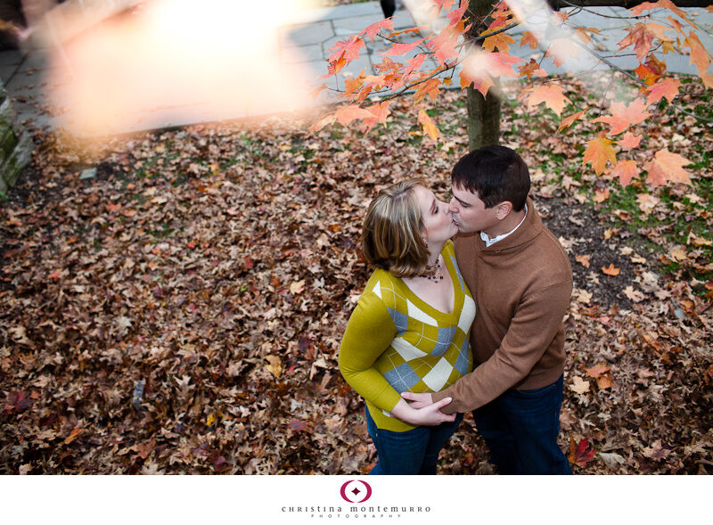 Frick Park Fall Engagement Session Photos Pittsburgh