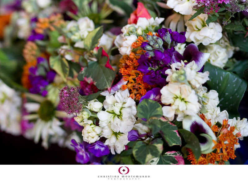 multicolor wildflower wedding bouquet