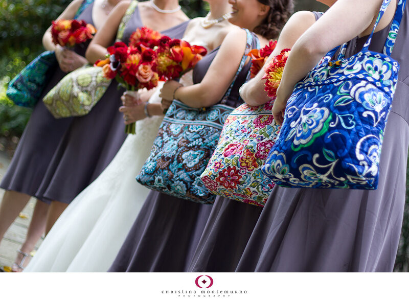 Bridesmaid gifts Vera Bradley bags