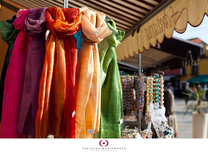 Silk Scarves in Burano, Venice