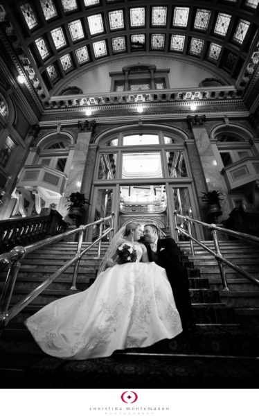 Grand Concourse Staircase Pittsburgh Wedding Photography