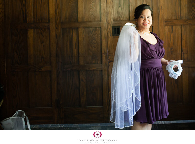Purple Bridesmaid Dress with Veil Pittsburgh Wedding Photography Purple Bridesmaid Dress