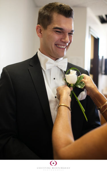 Groom White Rose Boutonniere Pittsburgh Wedding Photography