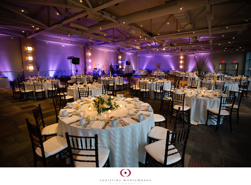 Mueller Center Heinz History Center Purple Uplighting Pittsburgh Wedding