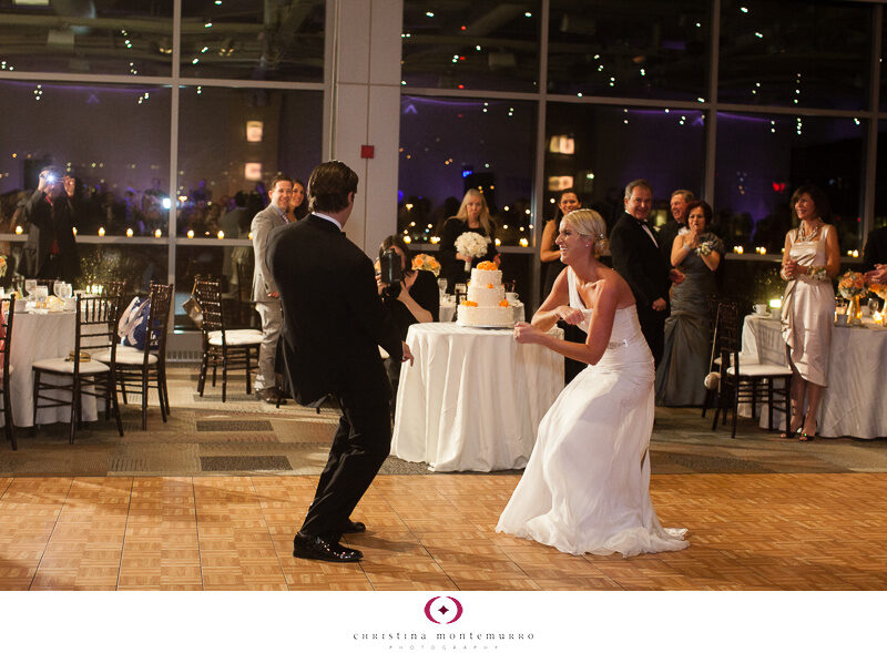 Bride and groom dancing at the Mueller Center Heinz History Center Pittsburgh Wedding