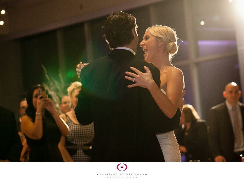 Bride and groom dancing at the Mueller Center Heinz History Center Pittsburgh Wedding