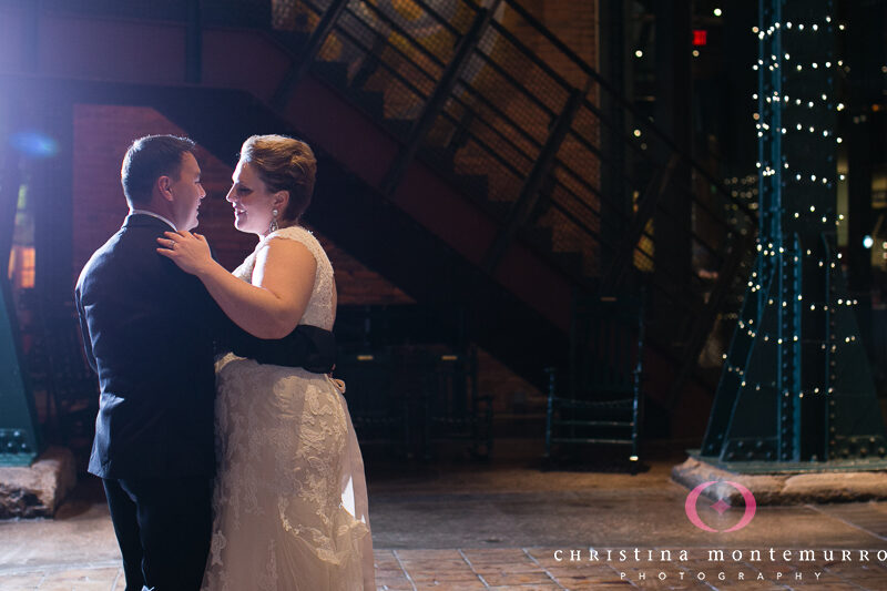 Bride and Groom First Dance Heinz History Center Pittsburgh Wedding Photos