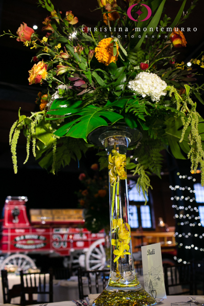 Heinz History Center Pittsburgh Great Hall Wedding Reception Centerpiece 3