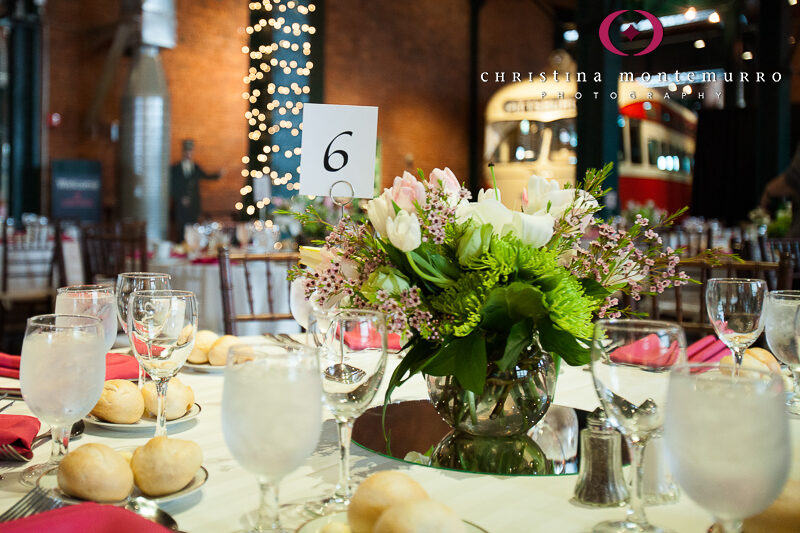 Heinz History Center Pittsburgh Great Hall Wedding Reception Table Setting 2