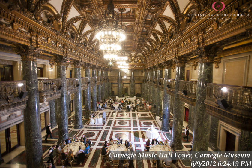 Carnegie Music Hall Foyer, Carnegie Museum, Pittsburgh wedding photography