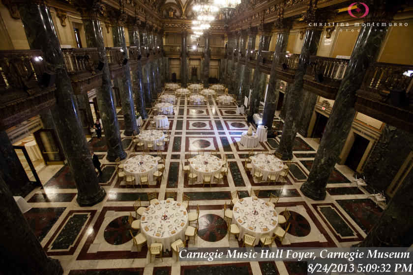 Carnegie Music Hall Foyer, Carnegie Museum, Pittsburgh wedding photography